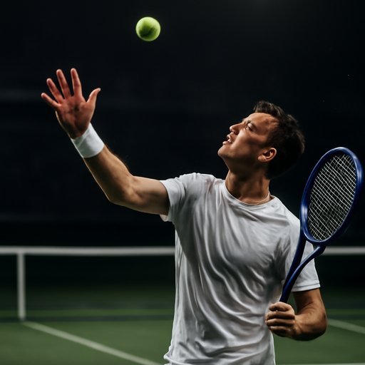 333bt tennis court serve moment